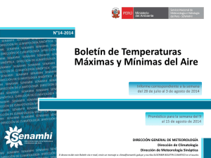 Boletín de Temperaturas Máximas y Mínimas del Aire