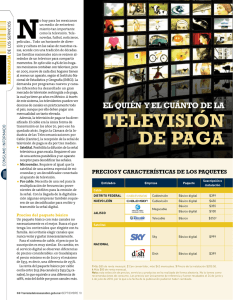 televisión de paga - Revista del Consumidor en Línea