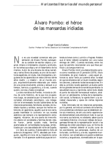 Álvaro Pombo: el héroe de las mansardas iridiadas