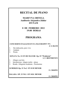 recital de piano - Instituto de Física UNAM
