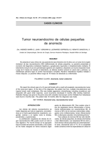Tumor neuroendocrino de células pequeñas de anorrecto. Dr