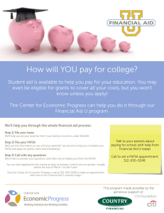How will YOU pay for college? - Center for Economic Progress