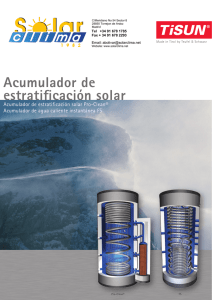Acumulador de estratificación solar