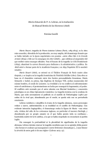 "María Estuarda" de P.-A. Lebrun, en la traducción de Manuel