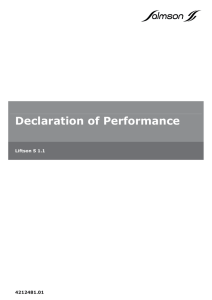 Declaration of Performance