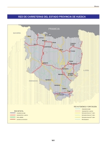 red de carreteras del estado provincia de huesca