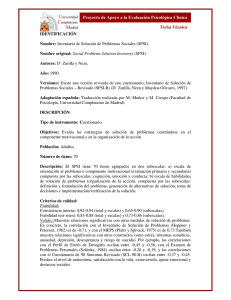 Inventario de Solución de Problemas Sociales (SPSI).