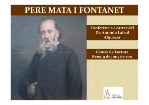 conferшncia Pere Mata i Fontanet