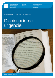 Diccionario de urgencia del Senasa