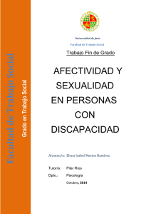 “Afectividad y Sexualidad en personas con discapacidad intelectual”
