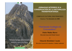 Patrimonio Geológico de Extremadura