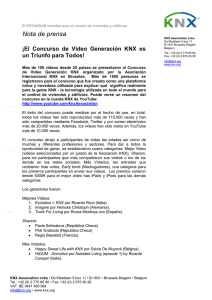 Nota de prensa - KNX Association