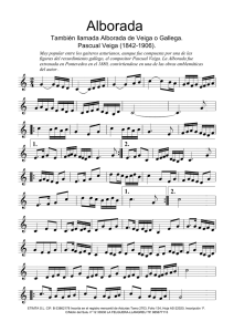 Alborada (compuesta sobre 1880 por Pascual Veiga)