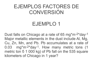 factores conversion ejemplo