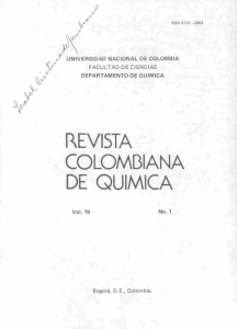 revista colombiana de química - Universidad Nacional de Colombia