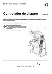 313025F Shot Controller, Installation/Operation, Spanish