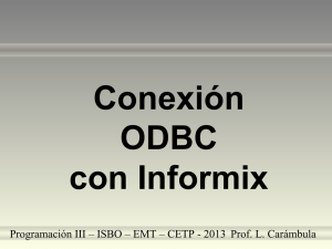 Conexión ODBC con Informix