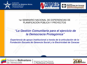 Diapositiva 1 - Escuela Venezolana de Planificación