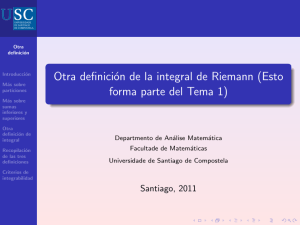 Otra definición de la integral de Riemann (Esto forma parte