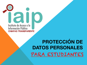 protección de datos personales para estudiantes