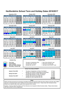 Term Dates 2016-2017 (Agreed, Web Version)