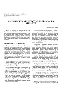 LA TRAYECTORIA INTELECTUAL DE JUAN MARÍA APELLÁNIZ