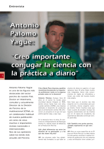 Antonio Palomo Yagüe: “Creo importante conjugar la ciencia con la