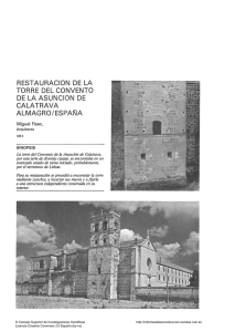 Restauración de la Torre del Convento de la Asunción de Calatrava