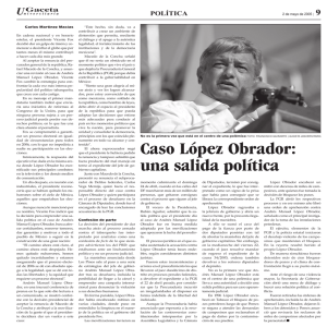 Caso López Obrador: una salida política