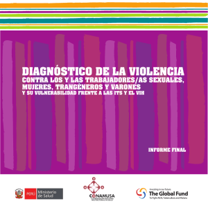Diagnóstico de la violencia contra los y las trabajadores/as sexuales