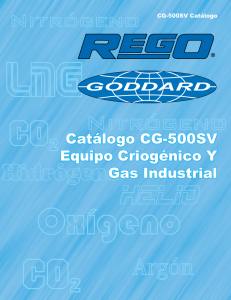 Catálogo CG-500SV Equipo Criogénico Y Gas Industrial