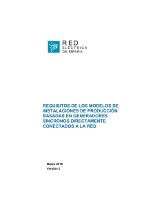 Requisitos de los - Red Eléctrica de España