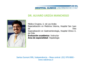 dr. alvaro urzúa manchego - Hospital Clínico Universidad de Chile
