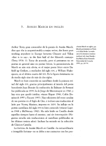 Ausiàs March en inglés - Biblioteca Virtual Miguel de Cervantes