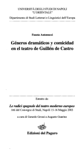 Géneros dramáticos y comicidad en el teatro de Guillén de Castro