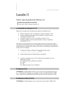 Primer viaje de predicación (Hechos 13)