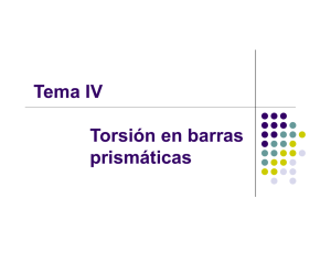 Tema IV Torsión en barras prismáticas