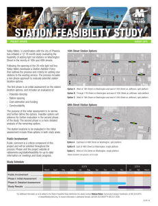 station feasibility study