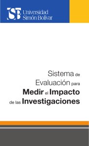 Sistema de Evaluación para Medir el Impacto de las Investigaciones