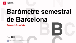 Baròmetre semestral de Barcelona. Resum de Resultats