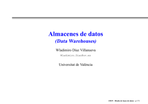 Almacenes de datos - Universitat de València