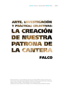 post(s). Volumen 1. Agosto 2015. PRAXIS. Falco. Fernando Falconí