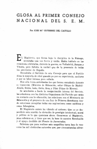 GLOSA AL PRIMER CONSEJO NACIONAL DEL S. E. M.