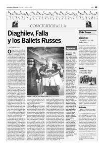 Diaghilev, Falla y los Ballets Russes