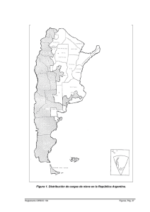 Figura 1. Distribución de cargas de nieve en la República Argentina.