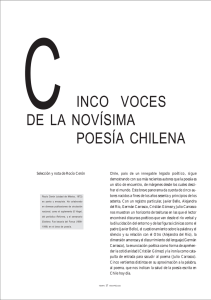 cinco voces de la novísima poesía chilena
