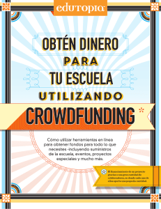 Obtén dinero para tu escuela utilizando Crowdfunding