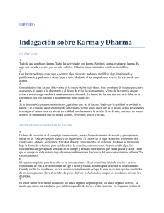 Indagación sobre Karma y Dharma