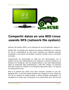 Compartir datos en una RED Linux usando NFS (network file system)
