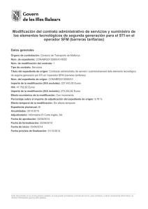 Modificacions (PDF de 60KB) - Plataforma de Contractació